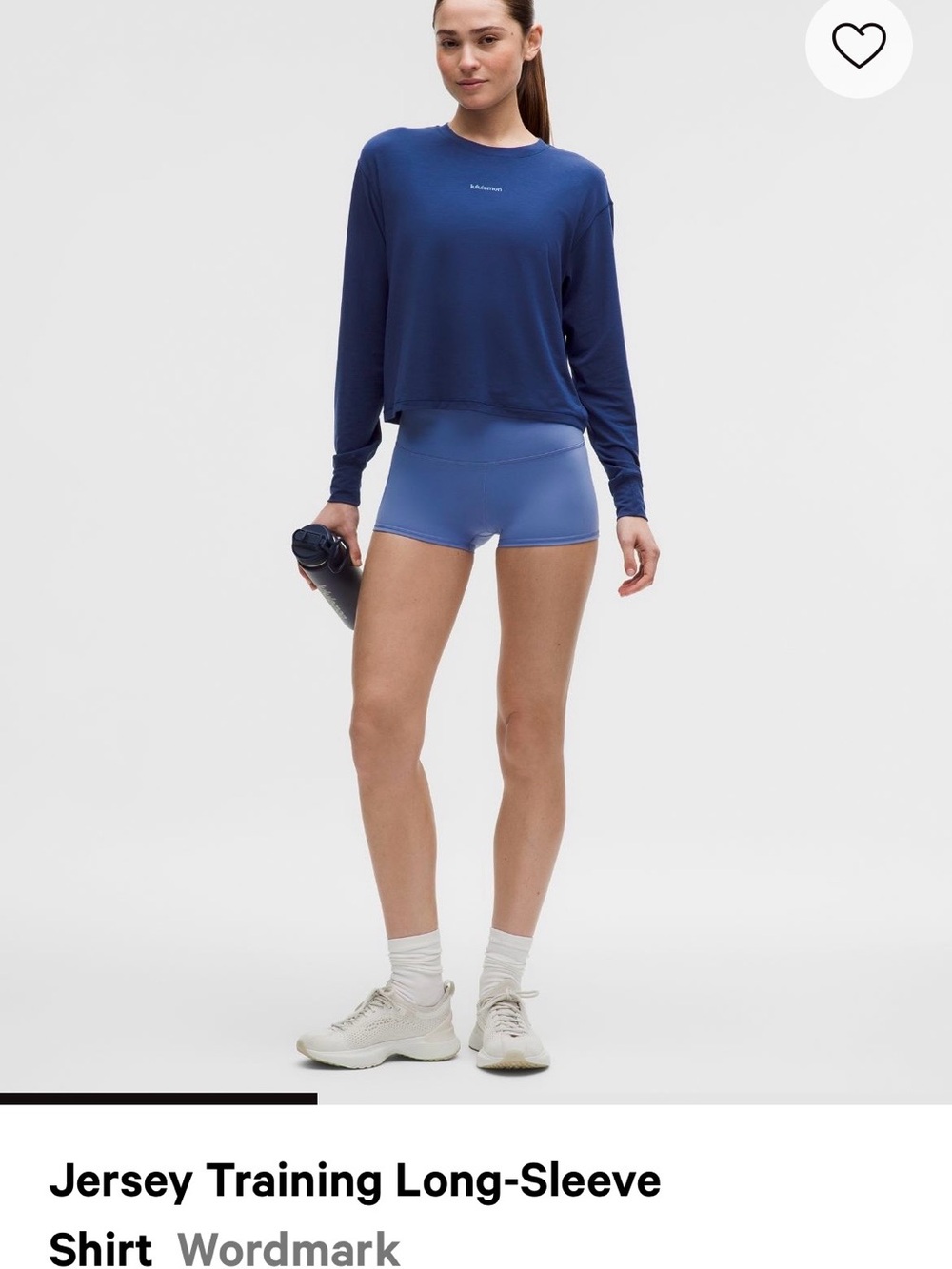 lululemon athletica Wordmark Long-Sleeve Jersey Training Top, 6, Clubhouse Blue - Picture 2 of 7